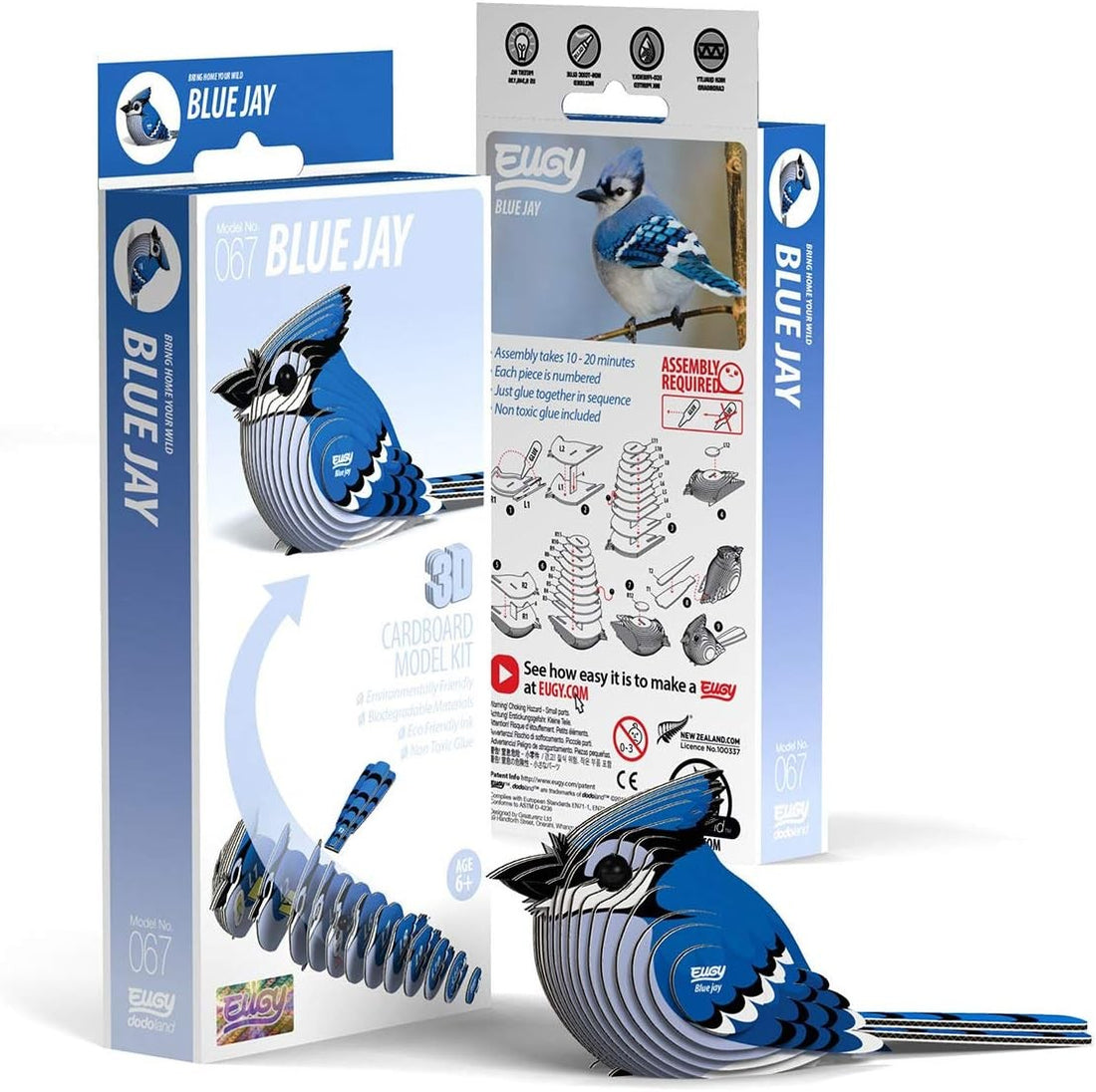 Puzzle 3D Eugy Blue Jay