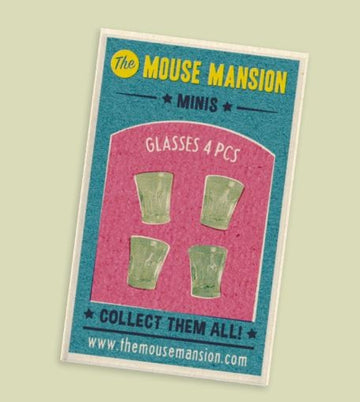 Mini´s-Vasos Agua 4 piezas de La Casa de los Ratones