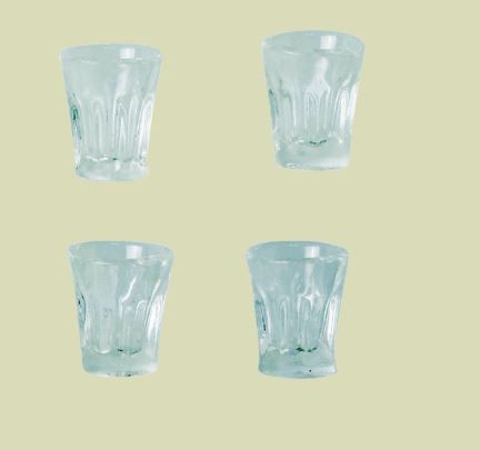 Mini´s-Vasos Agua 4 piezas de La Casa de los Ratones