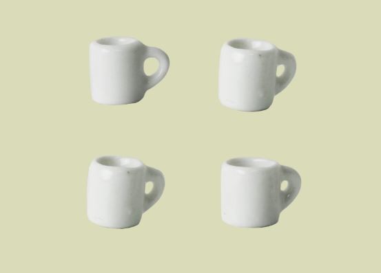 Mini´s-Tazas Porcelana 4 piezas La Casa de los Ratones