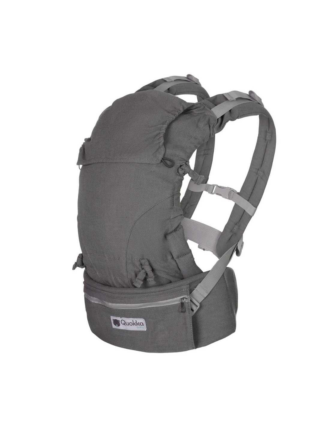 Mochila Ergonómica Quokkababy E -Carrier Light Grey