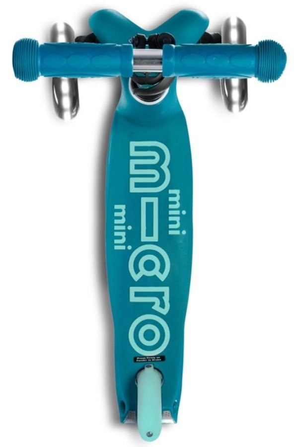 Patinete Mini Micro Deluxe Led Aqua