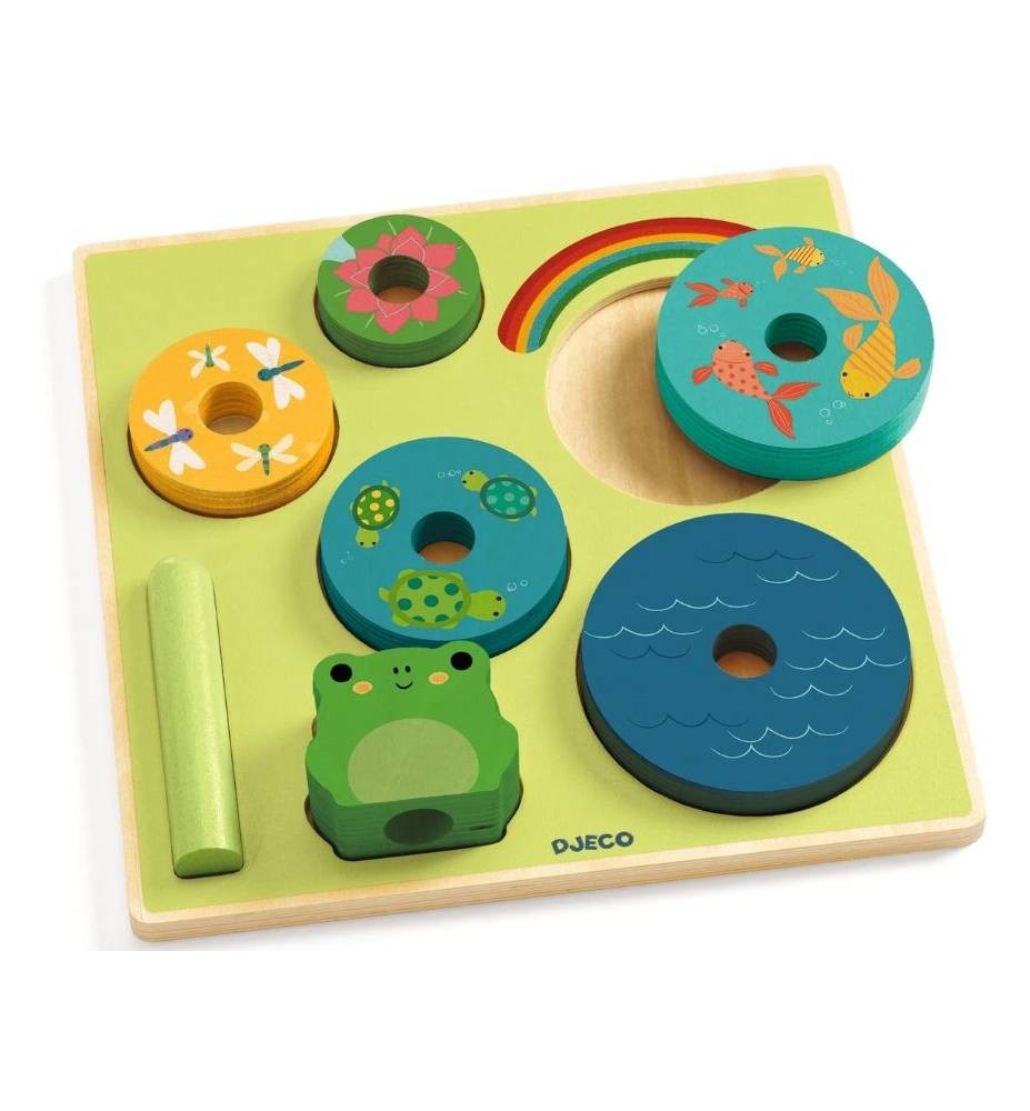 Encajable Puzz & Stack Rainbow de Djeco