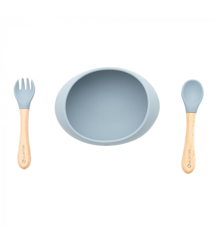 Vajilla 3 Piezas Silicona Grey Olmitos