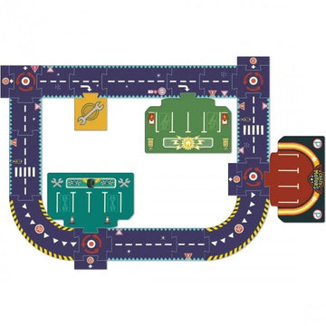 Crazy Motors Circuit de Ville - Puzzle Gigante Djeco