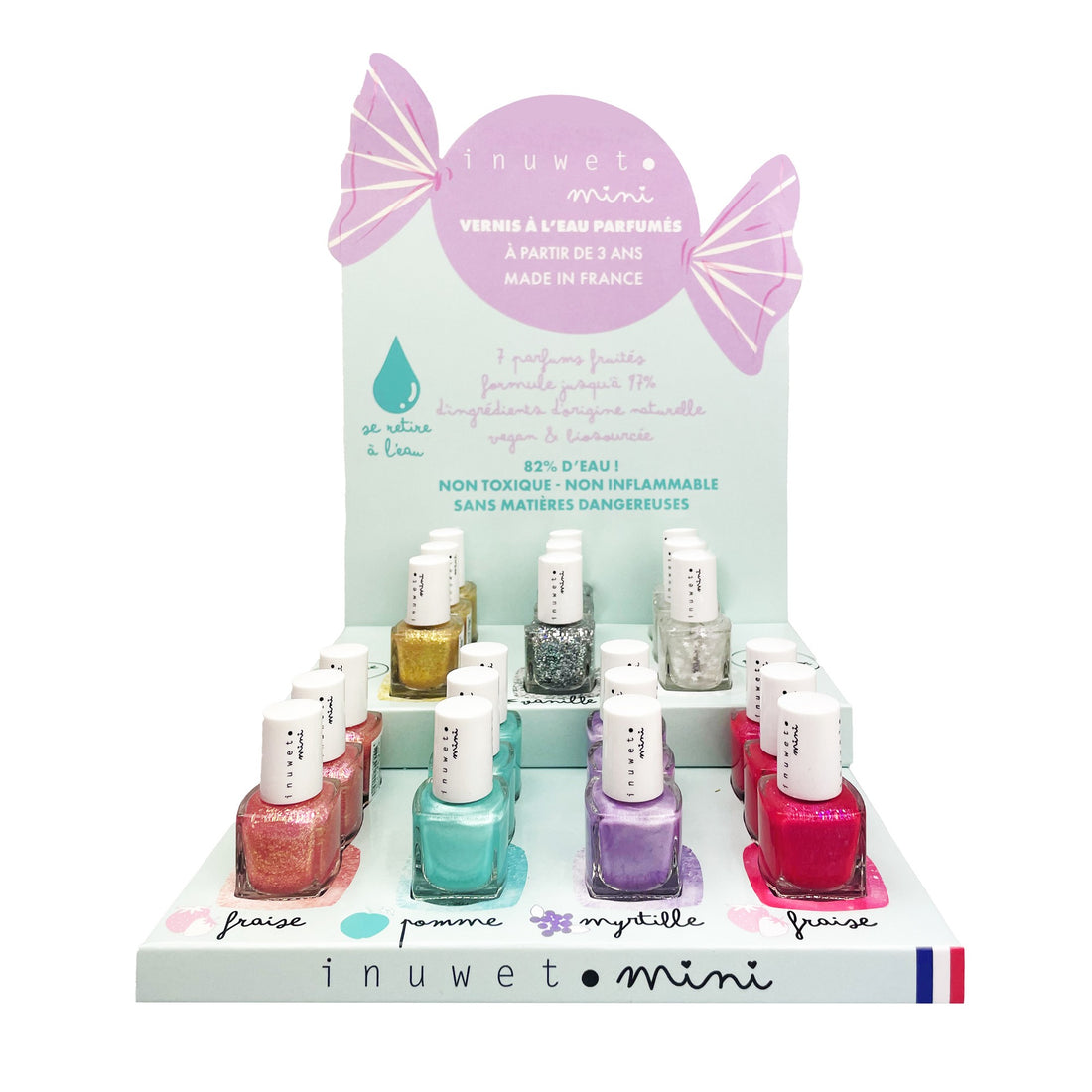Esmalte Uñas Base Agua Perfumado- Fresa Inuwet