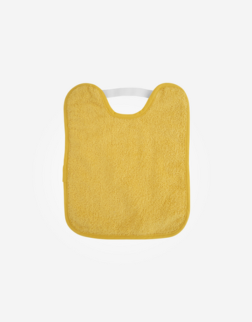 Babero Rizo Plastificado Mostaza Saro