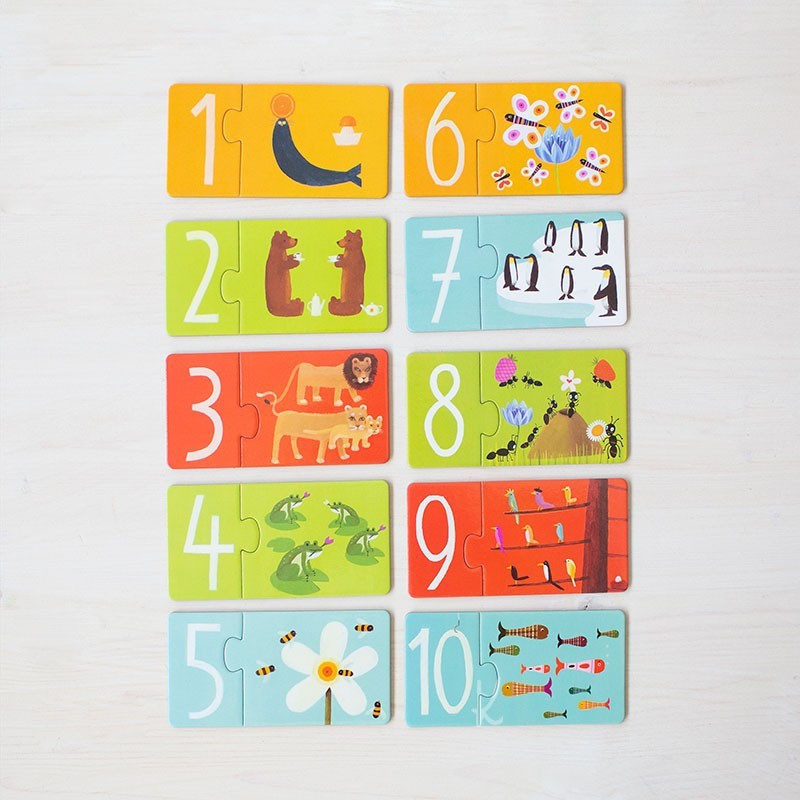 Puzzle Dúo Números de Djeco