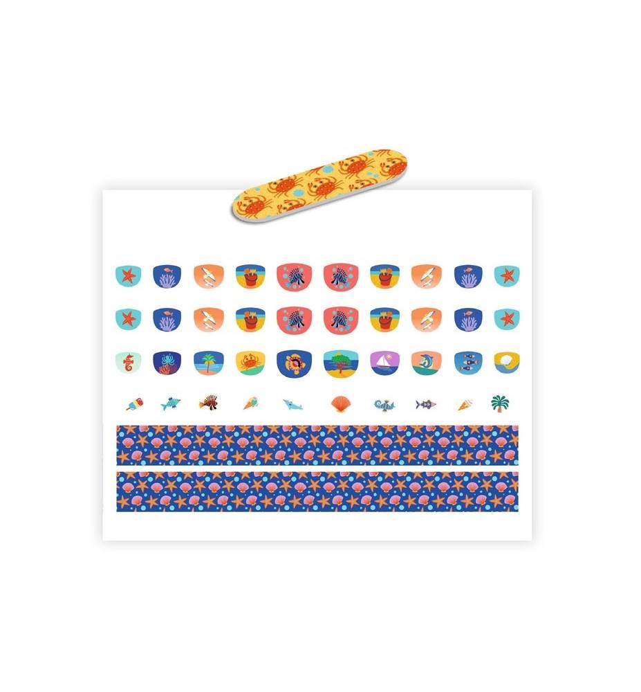 Pegatinas para Uñas Mediterráneo Djeco