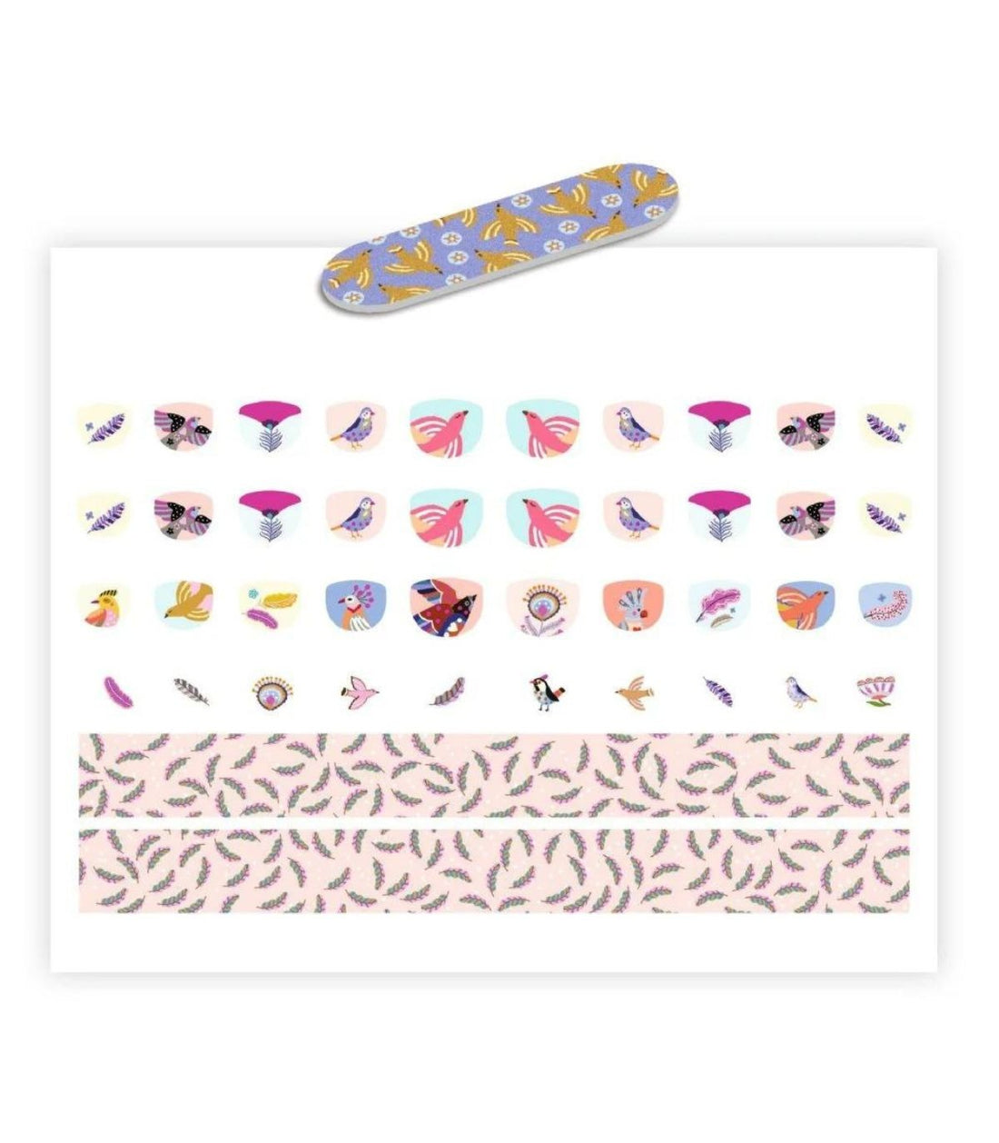 Pegatinas para Uñas Plumas Djeco