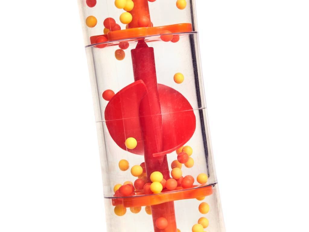 Cuentas y Gotas de Lluvia -Rojo de Hape