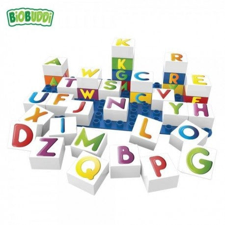 Letras 36 piezas + base Biobuddi
