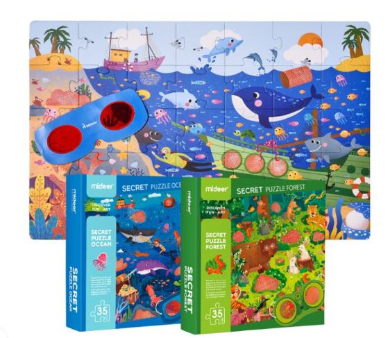 Puzle secretos Oceanos Mideer