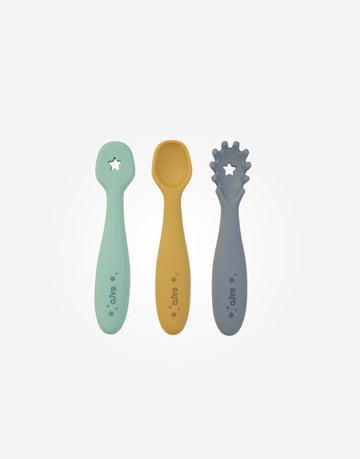 Set Cubiertos Aprendizaje Azul Mist Saro