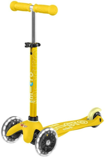 Patinete Mini Micro Deluxe Led Amarillo