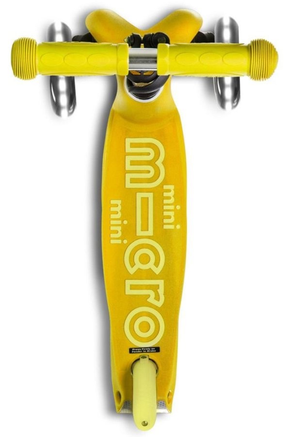 Patinete Mini Micro Deluxe Led Amarillo