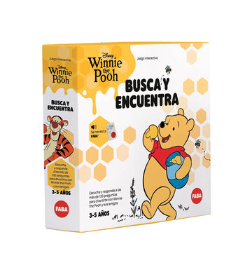 Juego Winnie the Pooh busca y encuentra Faba con escenarios del Bosque de los Cien Acres