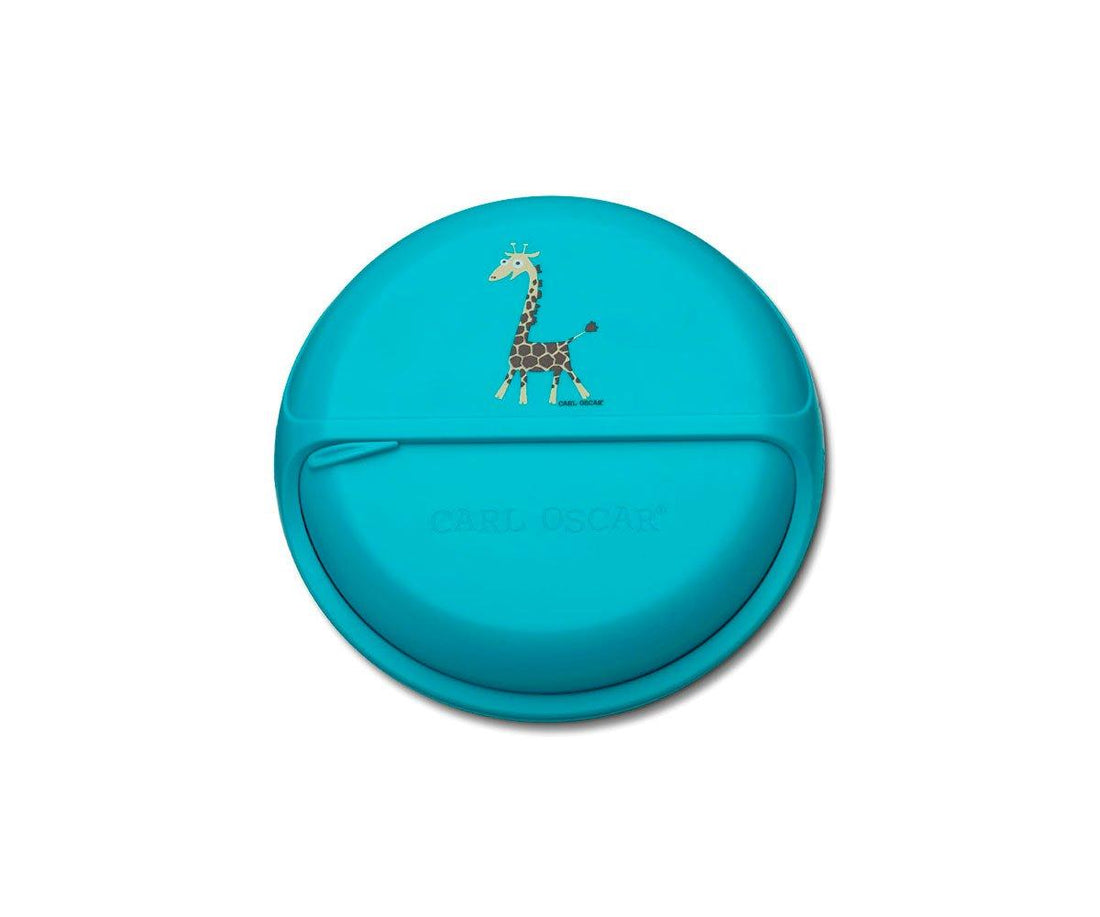 Caja Almuerzo SnackDisc Jirafa Turquesa Carl Oscar