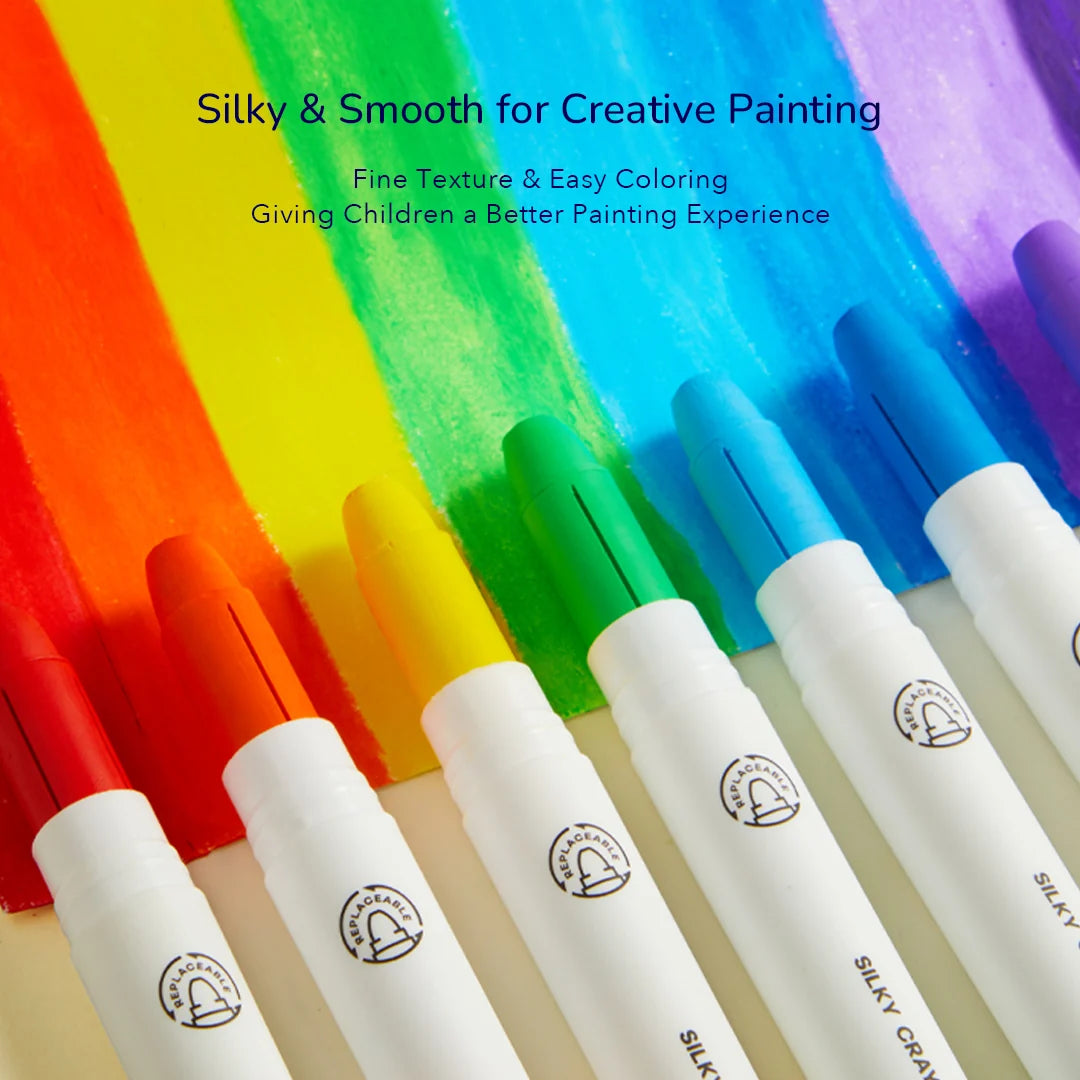 Cartuchos para Lápices Suaves y Lavables Silky Crayons (6 unidades) Mideer