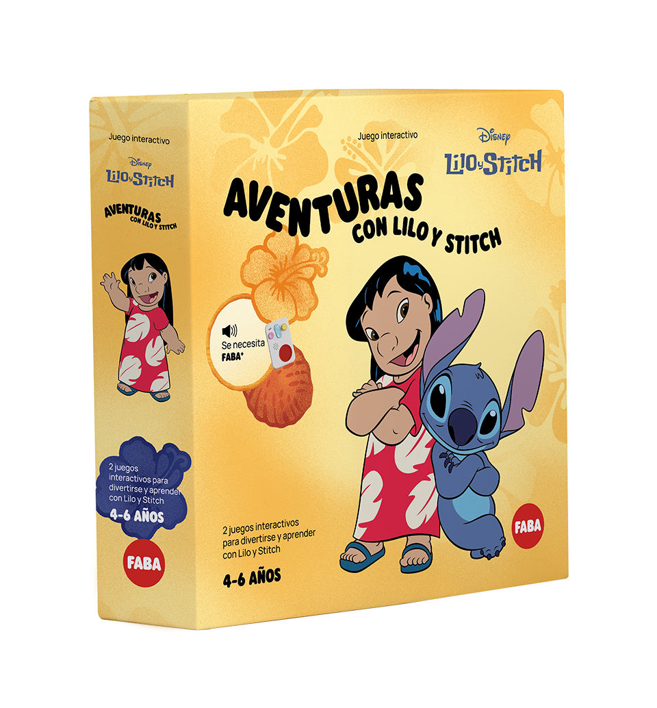 Juego Aventuras con Lilo y Stitch Faba con preguntas y carrera de tablero