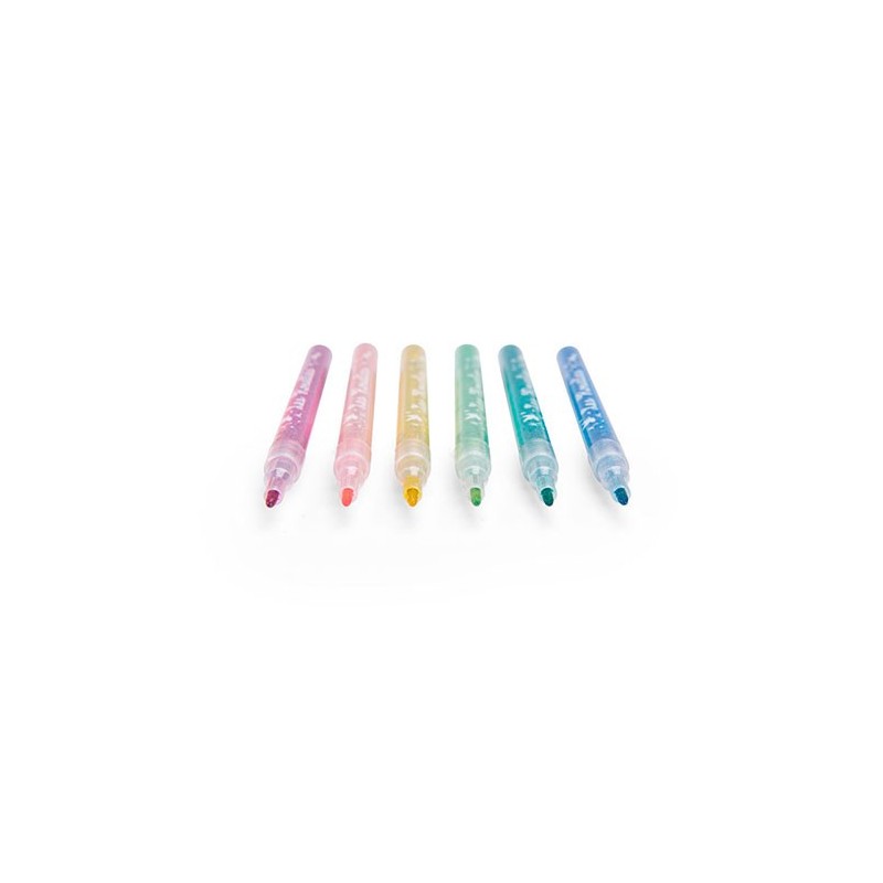 6 Colores Rotuladores Purpurina Rosalies De Moulin Roty