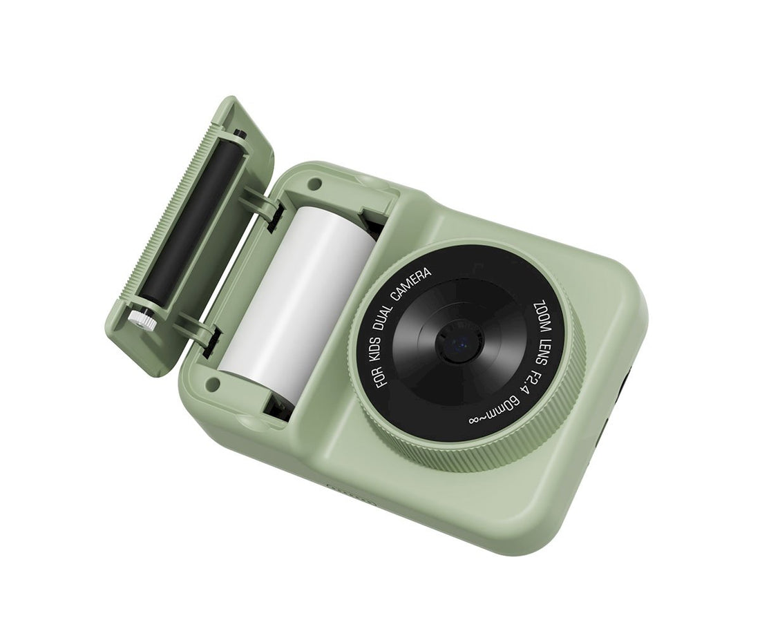 Cámara Digital de Impresión Dino Verde TheZooFamily
