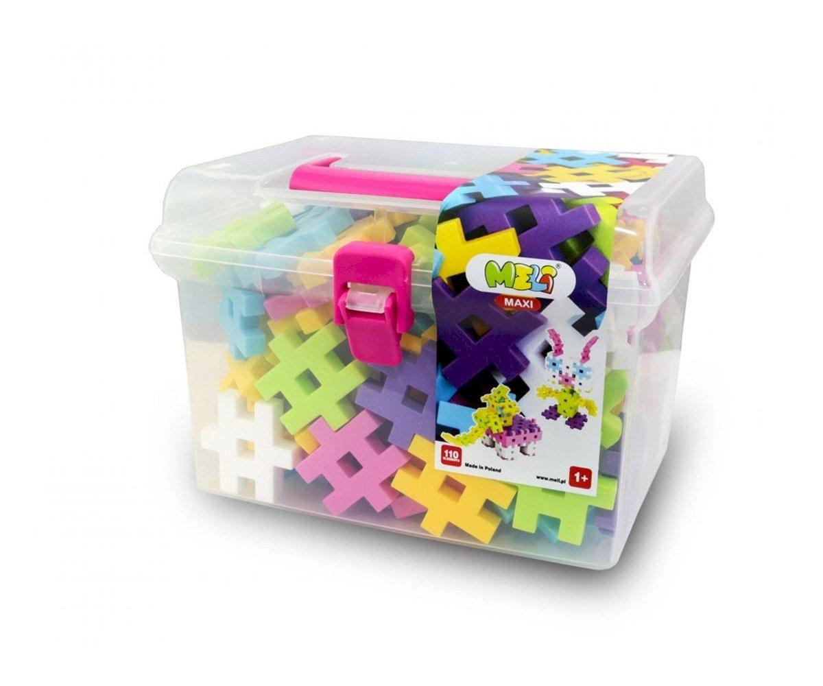 Juego de Construcción MELI Maxi Rosa Travel Box 110 pcs