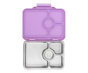 Fiambrera Yumbox Pret 4 Compartimentos Acero Inoxidable Lavanda
