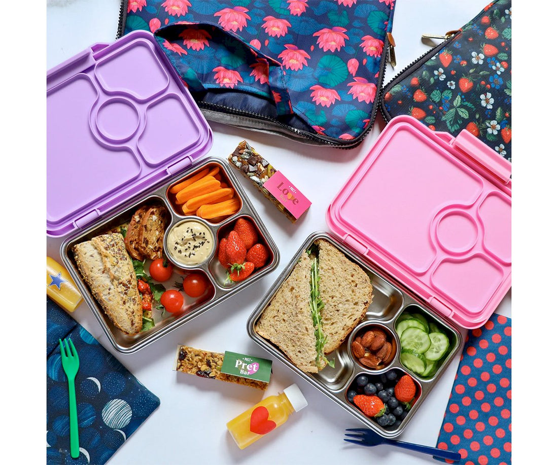 Fiambrera Yumbox Pret 4 Compartimentos Acero Inoxidable Lavanda