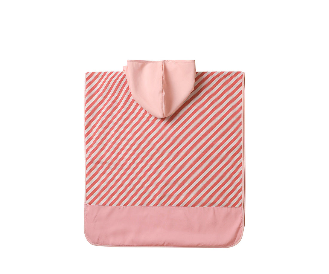 Poncho de Playa Stripes Bloom & Blush