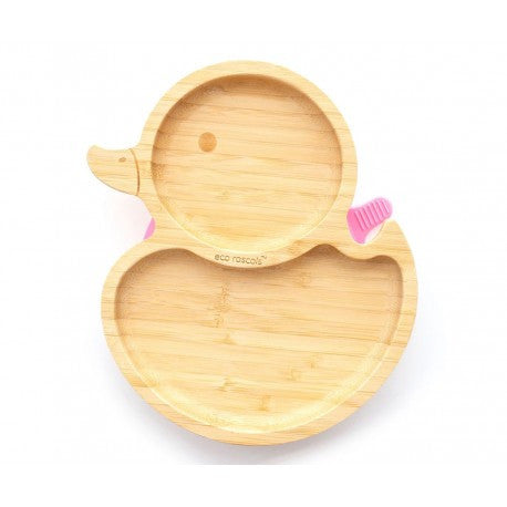 Plato Bamboo Pato Naranja de Eco Rascals