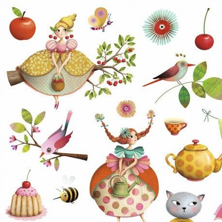 Pegatinas el Té de las Princesas de Djeco