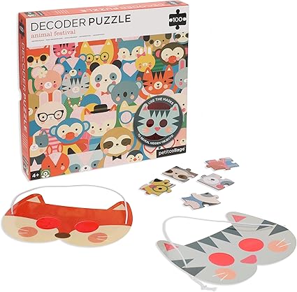 Puzzle Descodificador Animal Festival Petit Collage