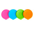 Cuatro tapas Miracle 360 en rosa, azul, verde y naranja