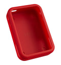 Funda protectora de silicona roja para Faba+, vista interior vacía