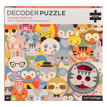 Puzzle Descodificador Animal Festival Petit Collage