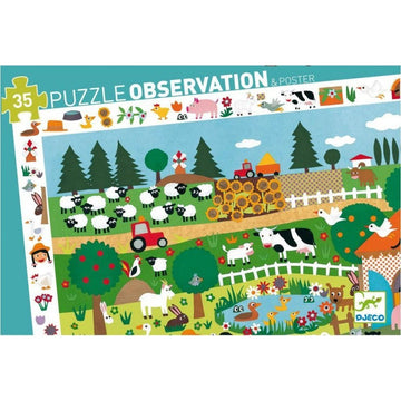 Puzzle Observación La Granja-35pzas- de Djeco