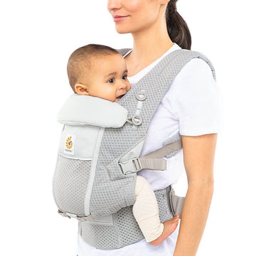 Mochila Adapt Soft Flex Mesh-Gris Perla de Ergobaby