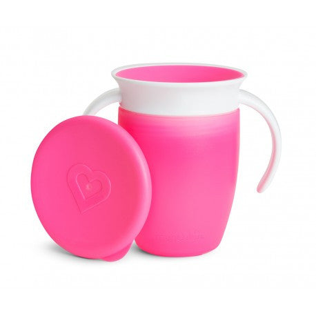 Taza antigoteo 360º Rosa asas+tapa (200ml) de Munchkin