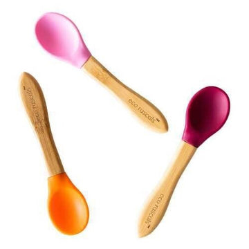 Set Cucharas Bamboo 3ud. Rosa-Granate-Naranja Eco Rascals