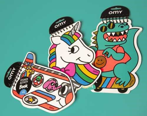 Libro pegatinas Dino Omy