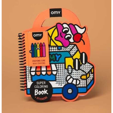 Libro Yummy con pinturas y pegatinas Omy