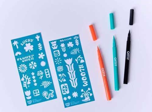 Tattoos temporales Flower Power Omy