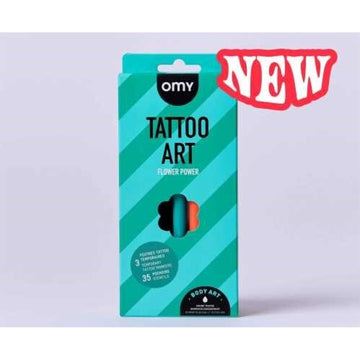 Tattoos temporales Flower Power Omy
