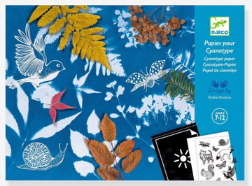 Papel para cianotipia 12 papeles de Djeco
