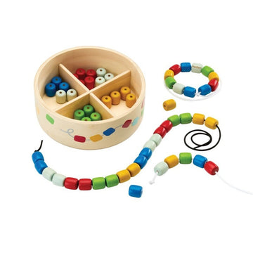 Caja Enhebra las cuentas montessori Plantoys