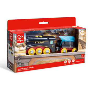 Set de Tren de Vapor con Silbato de Hape