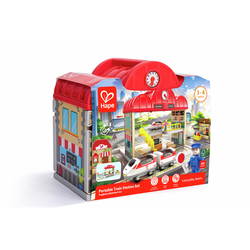 Set de Estación de Tren Portátil de Hape