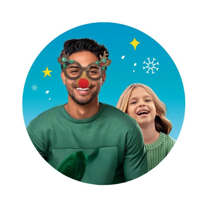 Gafas divertidas de Reno Navidad Trendhaus