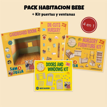 Pack Completo Habitación Bebé La Casa de los Ratones